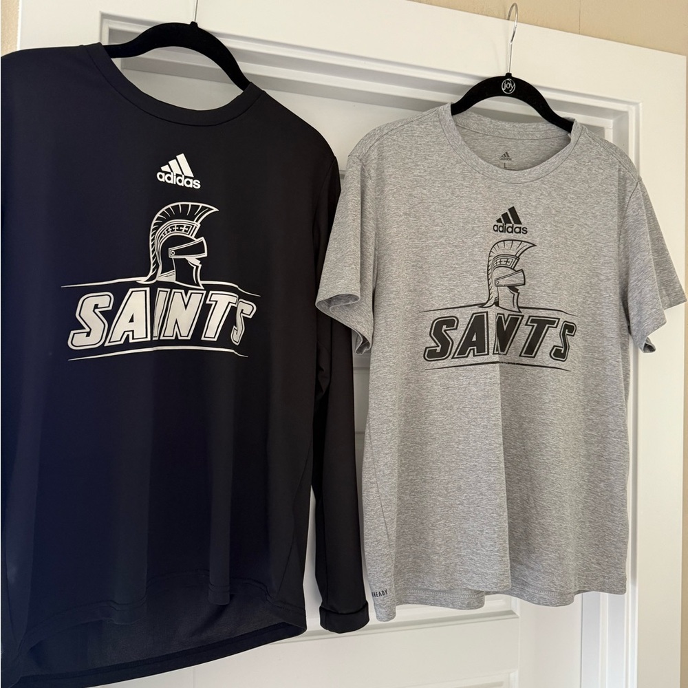 Men’s size Large New Orleans Saints shirt bundle. Addidas